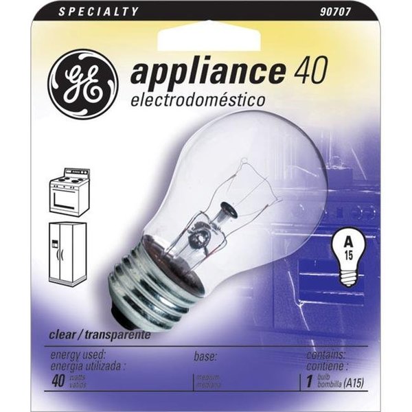 GE Lighting Appliance 40-Watt, 415-lumen A15 Light Bulb, Medium Base, 24-Pack