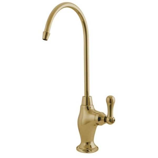 Unlacquered brass water filter faucet