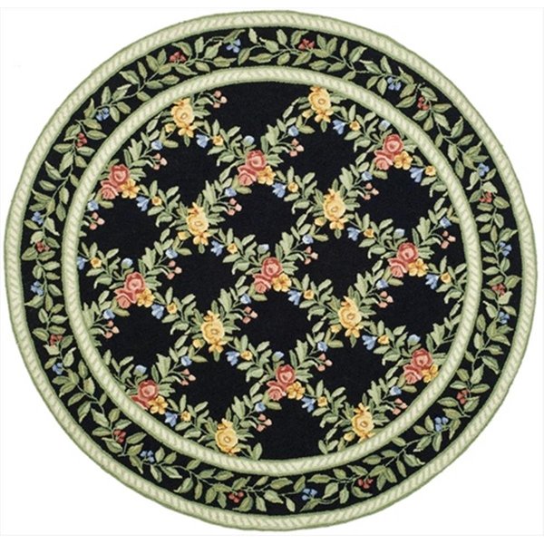 Safavieh 5 ft. 6 in. x 5 ft. 6 in. Round Country and Floral