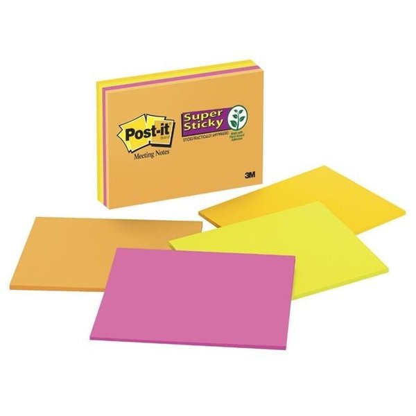 Post-it Jewel Pop Super Sticky Notes, Assorted