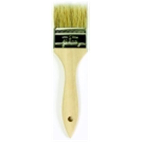 Jack Richeson Jack Richeson Flat Natural White Bristle Wood Handle Paint  Brush; 2 in. 224298