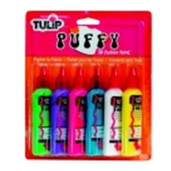 Tulip Tulip Washable Steam Iron Activated 3D Fabric Paint Set - 1.25 Oz. -  Assorted Puffy Color; Set - 6 411111