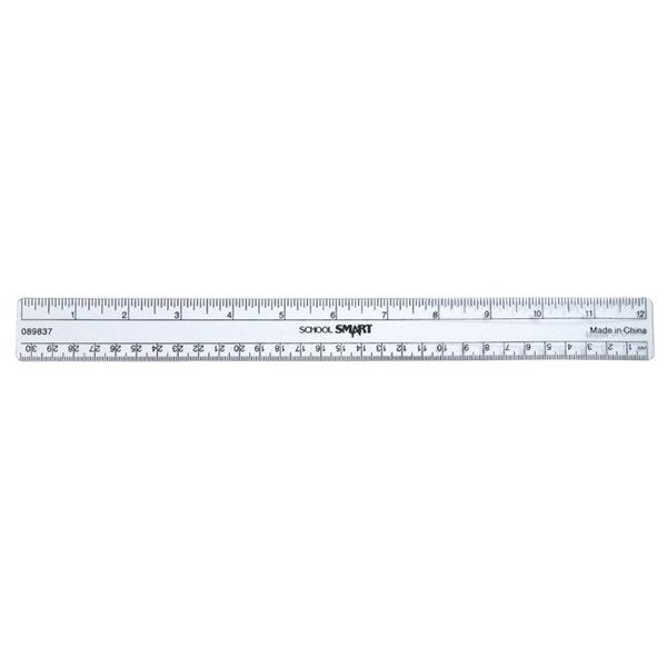 Westcott 12 30cm 10th Inch Plastic Metric Beveled Ruler