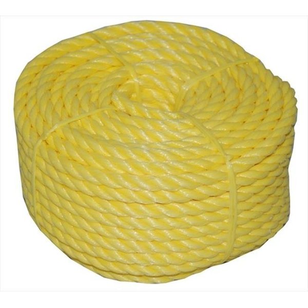 T.W. Evans Cordage Co Inc T.W. Evans Cordage 31-011 .25 in. x 100 ft.  Twisted Polypro Rope Coilette in Yellow 31-011