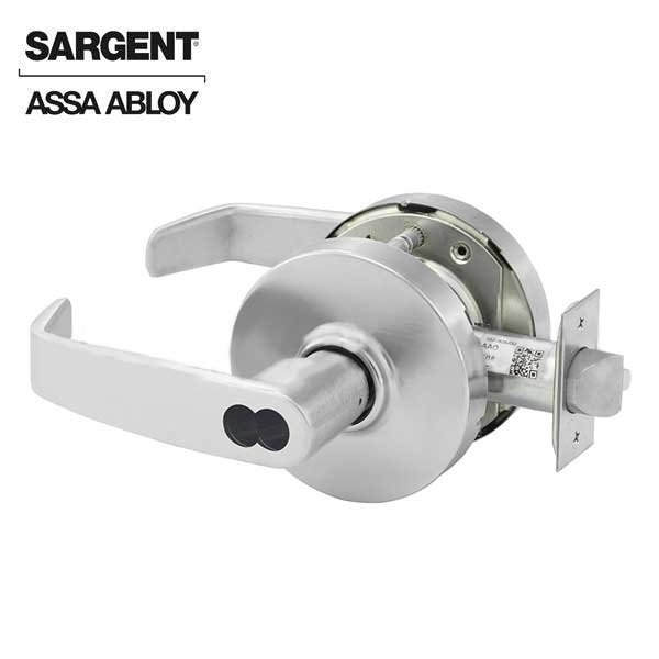 Sargent 10 Line Series Cylindrical Lock Mechanical Storeroom or Closet Lock  to accept SFIC Core L Trim L Ros SRG-28-70-10G04-LL-26D