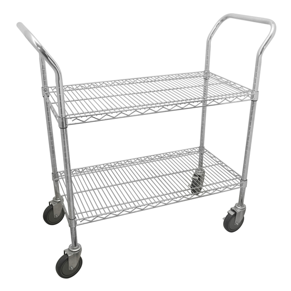 Urrea 30 in, utility service cart with 2 shelves 44180