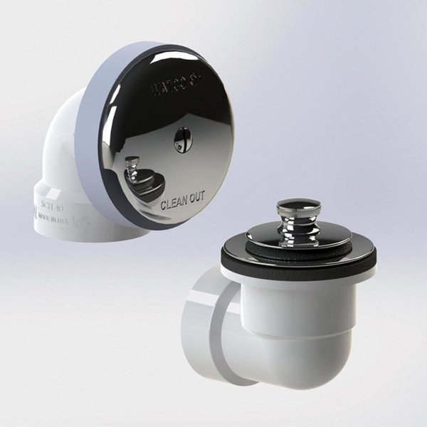 Innovator Flex924 Flexible Bath Waste with PresFlo Bathtub Stopper and  Innovator Overflow in Chrome Plated