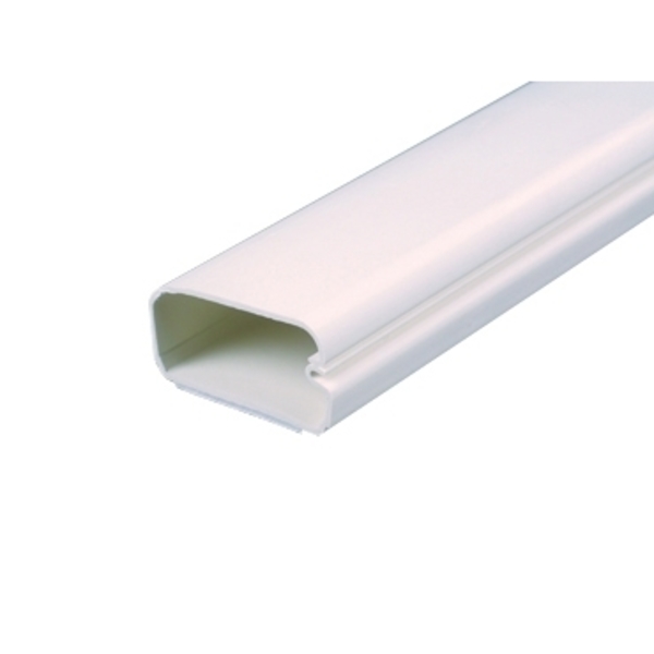 Electriduct Plastic Flanged Wire Guard- 1 x 5ft- White, PK 2 SR