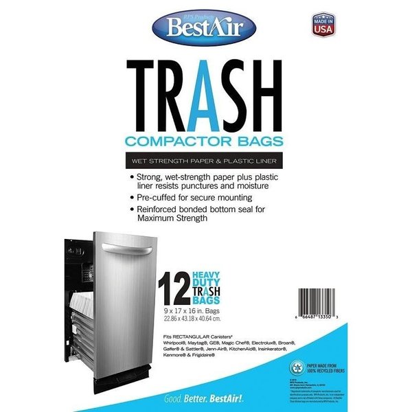 30 Seconds BestAir Trash Compactor Bag, PaperPlastic WMCK1335012-2