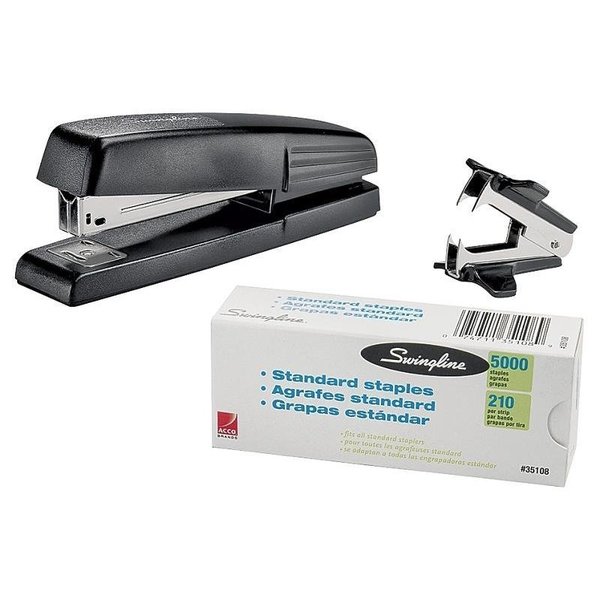 Swingline Commercial Desk Stapler, 20-Sheet Capacity, Black (S7044401)