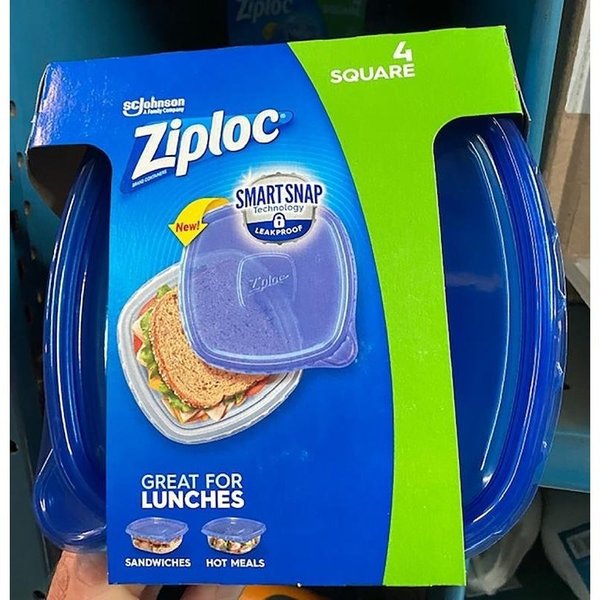 Ziploc 70937 Food Storage Container, 32 oz Capacity, Plastic