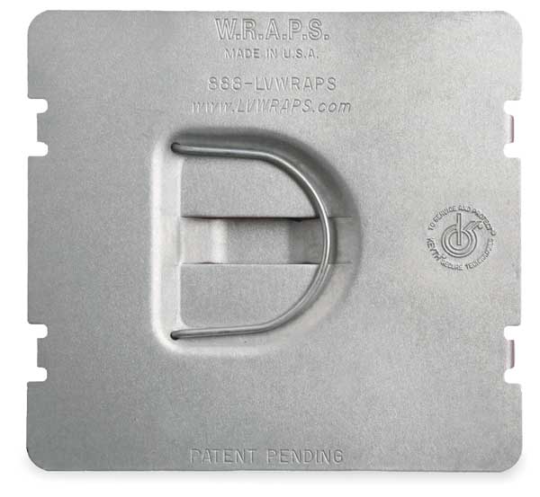 Raco Electrical Box Cover, Square, 2 Gang, Square, Galvanized Steel, Flat 702FD