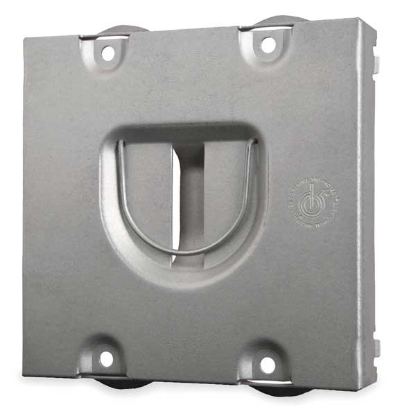 Raco Electrical Box Cover, Square, 2 Gang, Square, Galvanized Steel, Raised 702RD