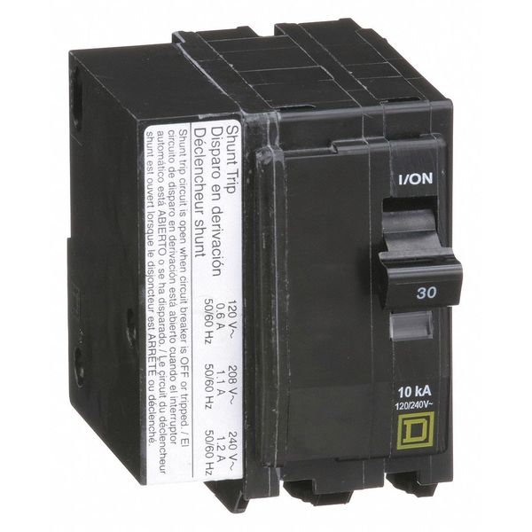 Square D Miniature Circuit Breaker, QO Series 30A, 2 Pole, 120/240V AC QO2301021