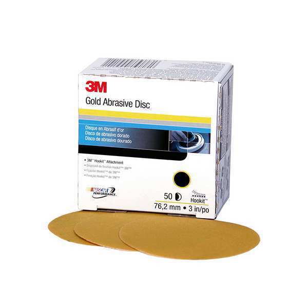 3M Disc, Sanding, NoHole, 3 in, Med, P80G, PK200 00921