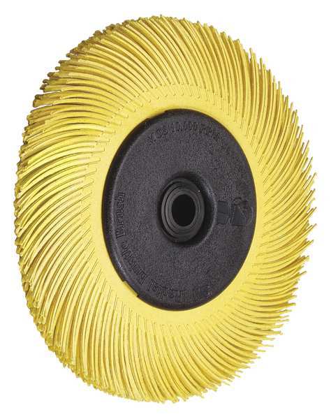 Scotch-Brite Radial Bristle Brush, T-C, 7-5/8x1, 80G, PK2 61500190204