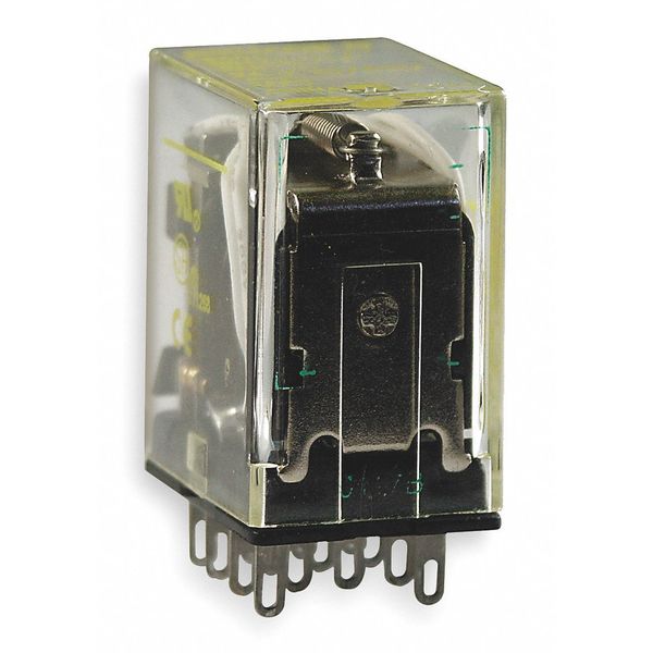 Schneider Electric General Purpose Relay, 120V AC Coil Volts, Square, 14 Pin, 4PDT 8501RS14P14V20