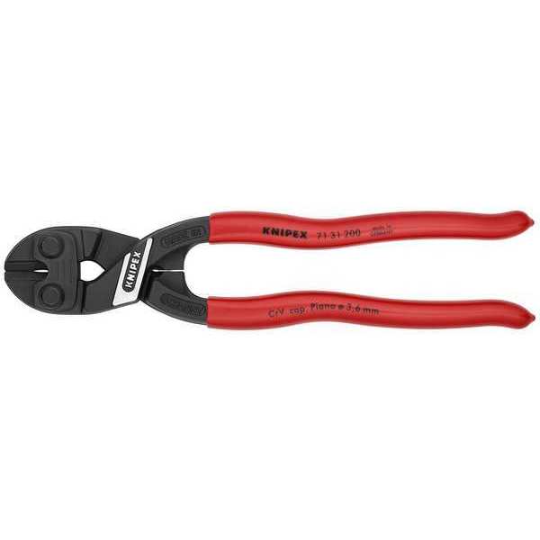 Knipex 8" Knipex Cobolt Compact Bolt Cutter w/ Recess, Plastic Grip 71 31 200