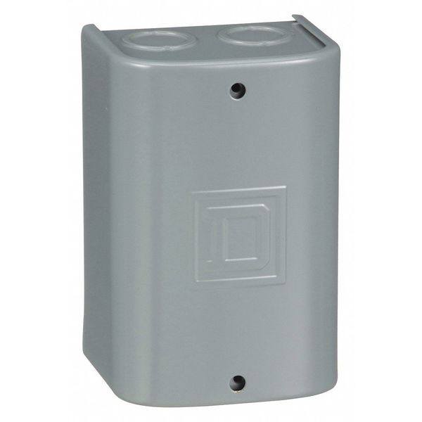 Square D Steel Enclosure, 5.28 in H, 4 in W, 3.31 in D, 1, Screw On 9991UE1