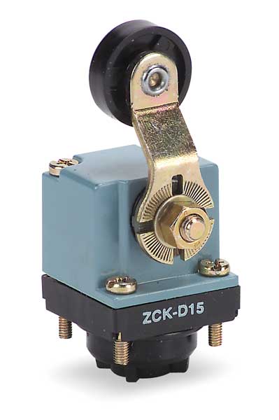 Telemecanique Sensors Limit Switch Head, Rollr Lvr, Side, 1.36 In ZCKD16