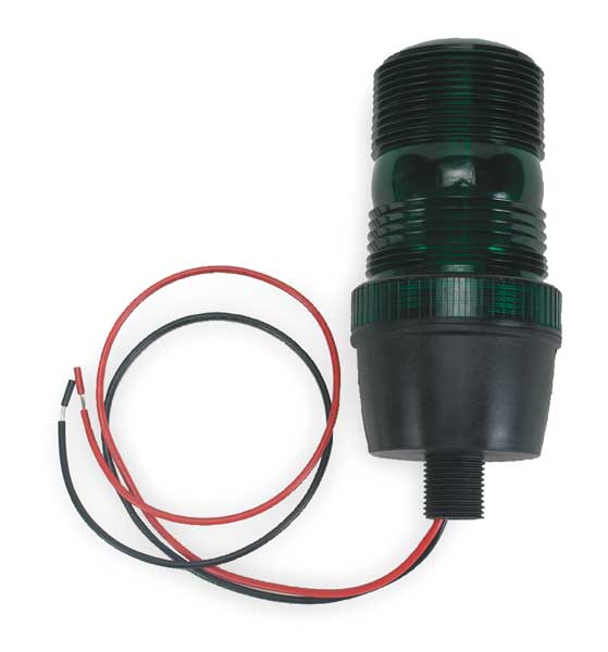 Zoro Select Warning Light, Strobe, Green, 12 to 80VDC 2ERN9