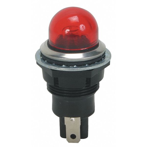 Square D Raised Indicator Light, 24VAC/DC, Red 9001OR24