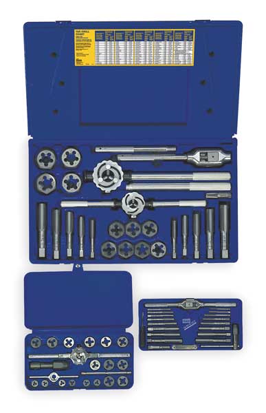Irwin Tap and Die Set, 66 pc, High Carbon Steel 97606