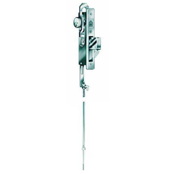 Adams Rite Deadbolt, Med.Duty, Satin Chrome 4015-18-IB