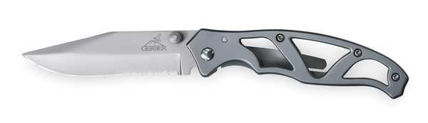 Gerber Folding Knife, Liner Lock, Drop Point 22-48444