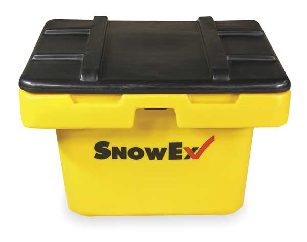 Snowex Resin Heavy Duty Salt Box, Yellow SB-550