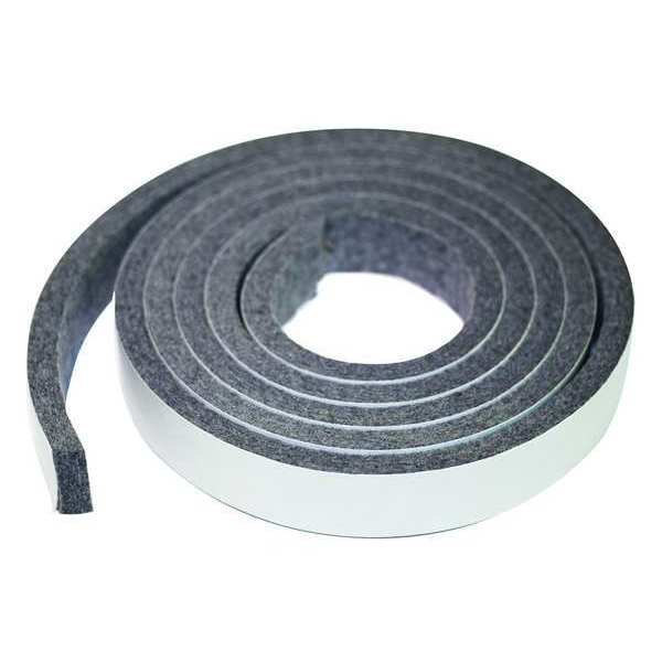 Zoro Select Felt, F3, 1/2 In Thick, 1/2 x 120 In 2FJE7