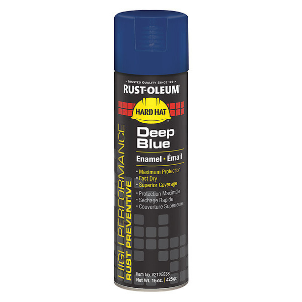 Rust-Oleum Rust Preventative Spray Paint, Deep Blue, Gloss, 15 oz. V2125838