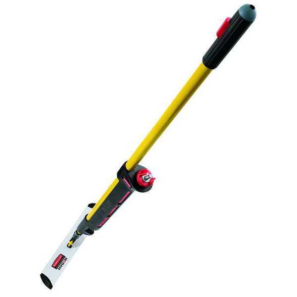Rubbermaid Commercial Flat Spray Mop, 21 oz Dry Wt, Hook-and-Loop Connection, Black/Yellow, Microfiber 1835528