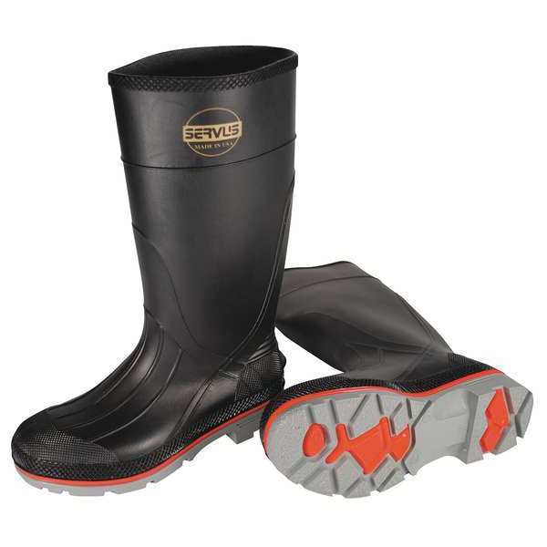 Honeywell Servus Knee Boots, Size 12, 15" H, Black, Plain, PR 75108/12