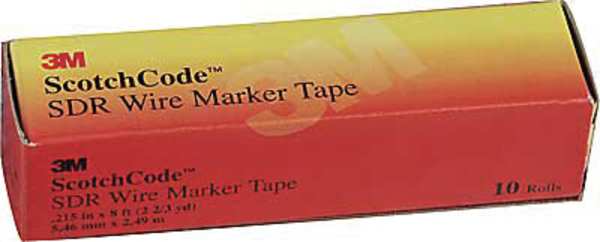 3M Wire Marker Tape Refill Roll, PK50, SDR-+(PLUS) SDR-+(PLUS)