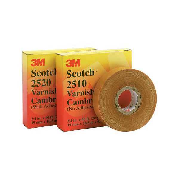 3M Electrical Tape, 7 mil, 1-1/2"x 108 ft., PK24 2510-1-1/2x36YD