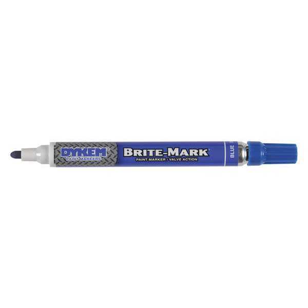 Dykem Paint Marker, Medium Tip, Blue Color Family, Paint 84001
