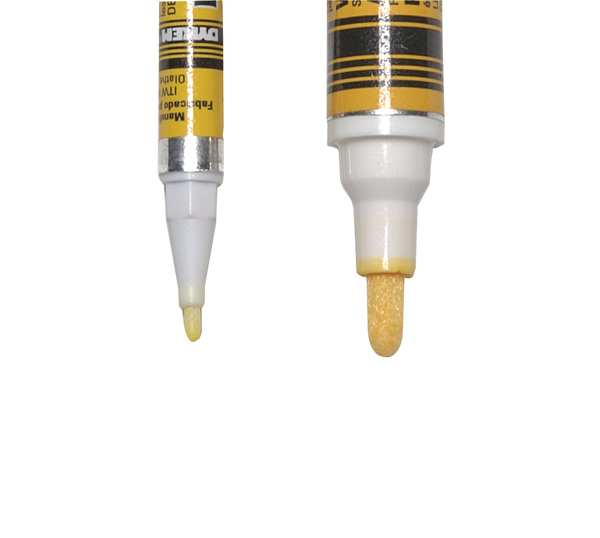 Dykem Brite-Mark Valve Action 84004 Yellow Paint Marker, Medium