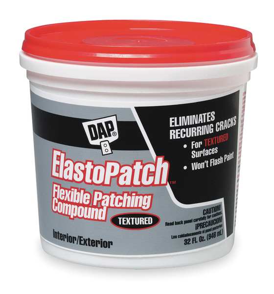 Dap Patching Compound, 1 qt, Tub, Off White, ElastoPatch 12288