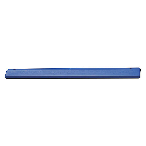 Zoro Select Parking Curb, 72 In, Blue, Polyethylene 1790B