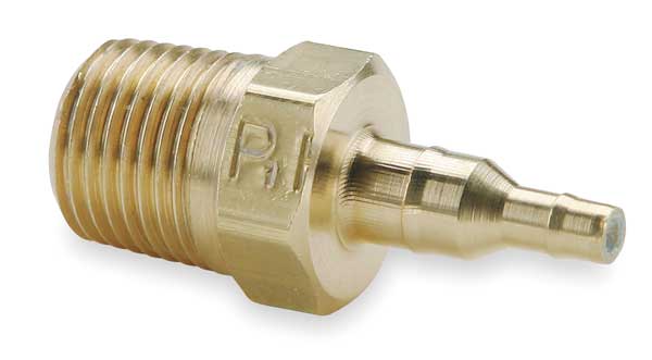 Parker 1/8" x 0.17" Barb Brass Adapter 28-4-5/32-2