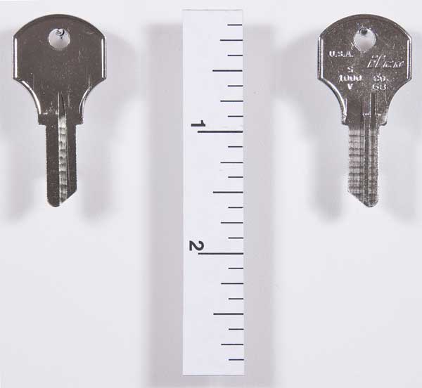 Kaba Ilco Key Blank, Pins 5, PK10 S1000V-CO68