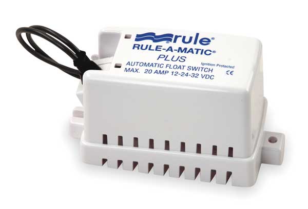 Rule NO Float Switch 12VAC to 24VAC to 32VAC 40A-GRA