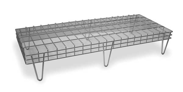 Zoro Select Low Prof Dunnage Rack, 1400 lb., Wire, 60 W 2HFX8