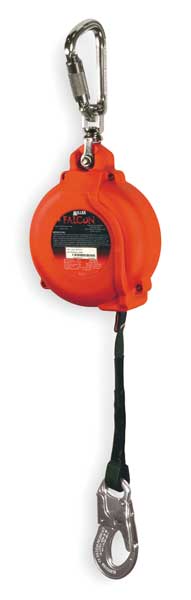 Honeywell Miller Self Retracting Lifeline, 20 ft., Red MP20P-Z7/20FT