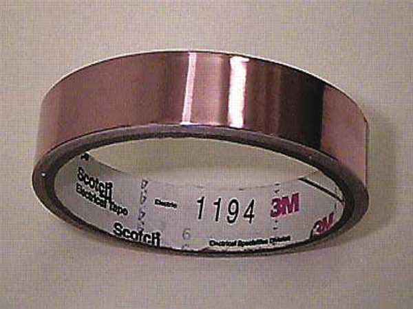 3M Foil Tape, 3/4 In. x 36 Yd., Copper, PK12 1194, 3/4 x 36 yd