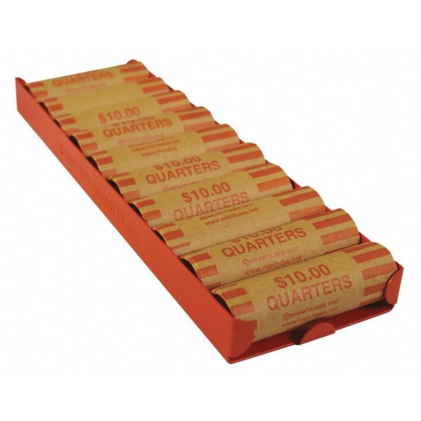 Mmf Industries Rolled Coin Storage Tray, Orange 211012516