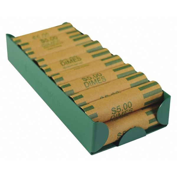 Mmf Industries Rolled Coin Storage Tray, Green 211011002