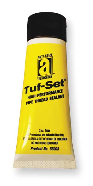 Anti-Seize Technology Pipe Thread Sealant 3 fl oz, Tube, Tuf-Set, Blue, Paste 56003