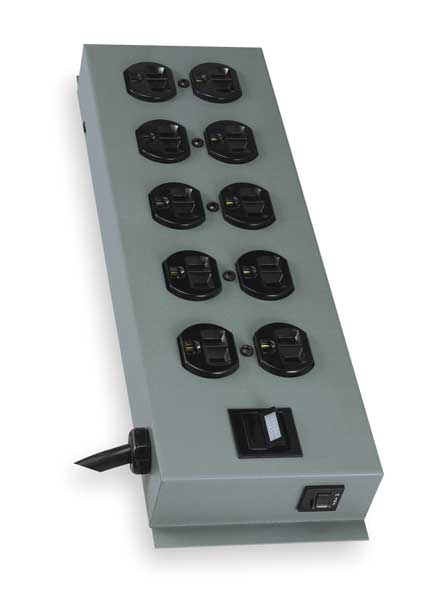 Tripp Lite PDU, 120V, 10 Outlet, 15 ft., Black UL800CB-15